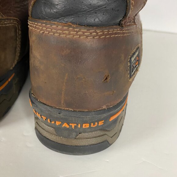 Timberland Pro Mens Boondock 8" Comp Toe Waterproof Work Boots Size 10 W Brown - Picture 7 of 16